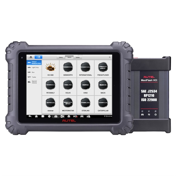 Autel Advanced Commercial Vehicle Diagnostics Tablet with wireless J2534 VCI AULMS909CV - main
